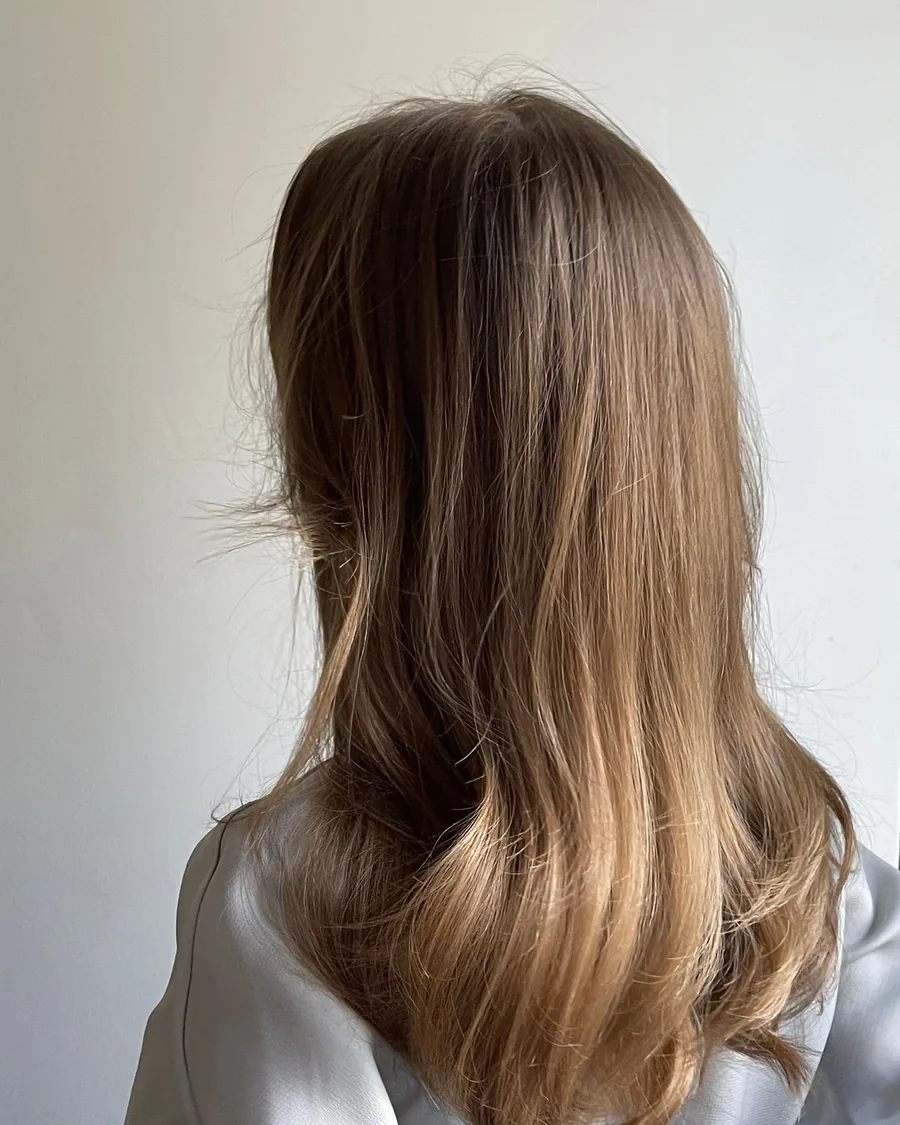After: soft, cool beige bronde
